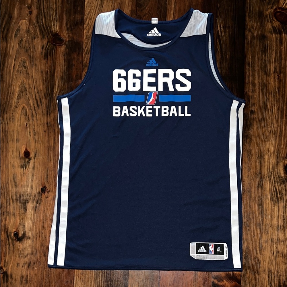 Adidas Oklahoma City Blue Tulsa 66ers G League Basketball Jersey XL